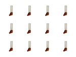 Kit c/ 12 Bebedouro Fumê Base Cobre 30ml - Malha fina